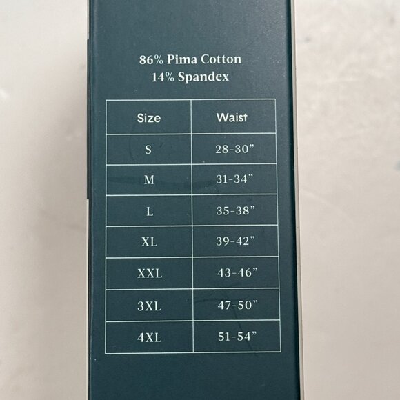 Tommy John Cool Cotton 4" Boxer Briefs 2 Pack Mens XL Navy Black 39-42 New $55 - Picture 7 of 9